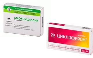 Совместимость Амоксициллина и Циклоферона
