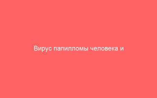 Вирус папилломы человека и молочные железы